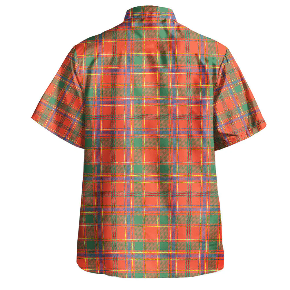 Scottish Munro Ancient Clan Badge Tartan Hawaiian Shirt - Image 3