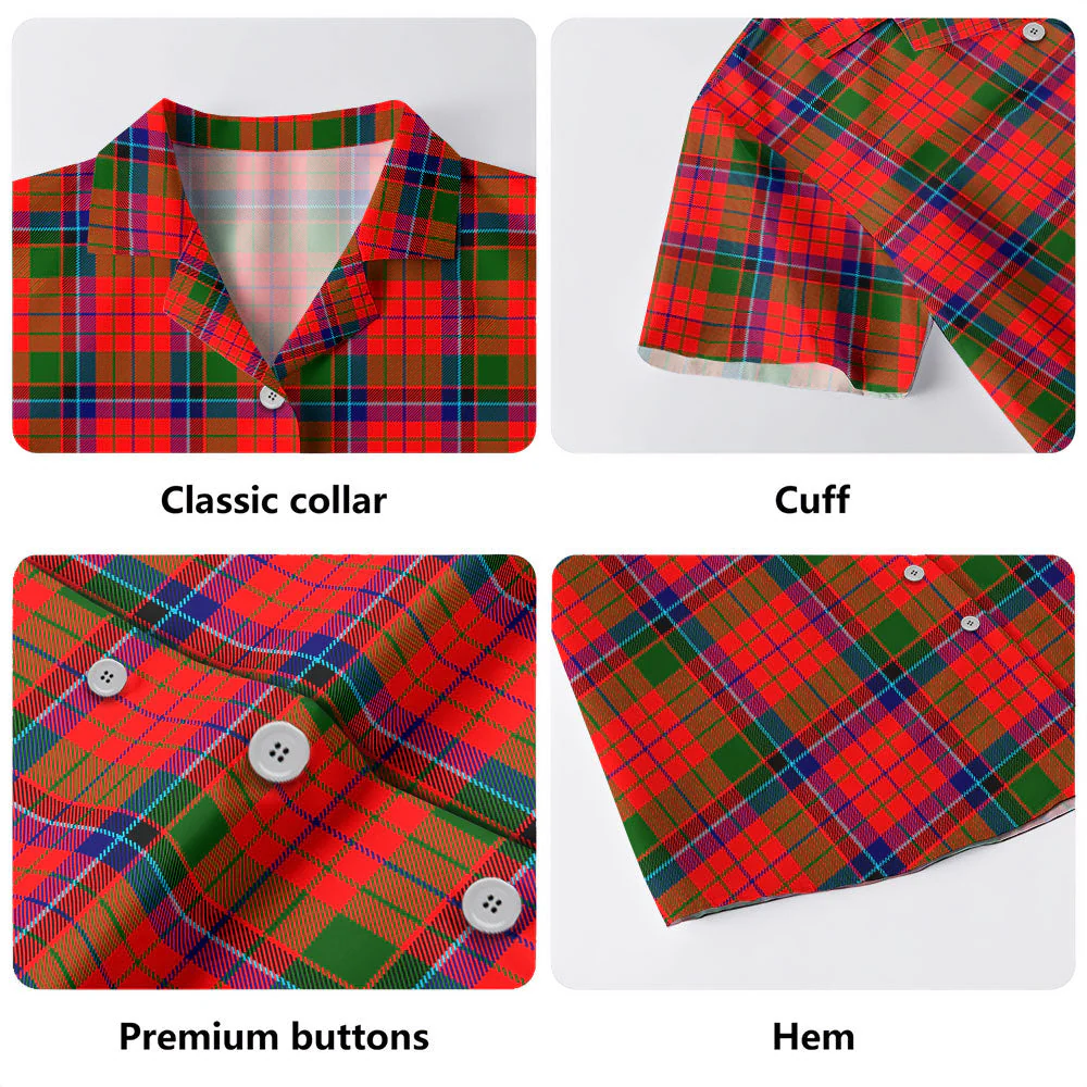 Scottish Nicolson Modern Clan Badge Tartan Hawaiian Shirt - Image 4