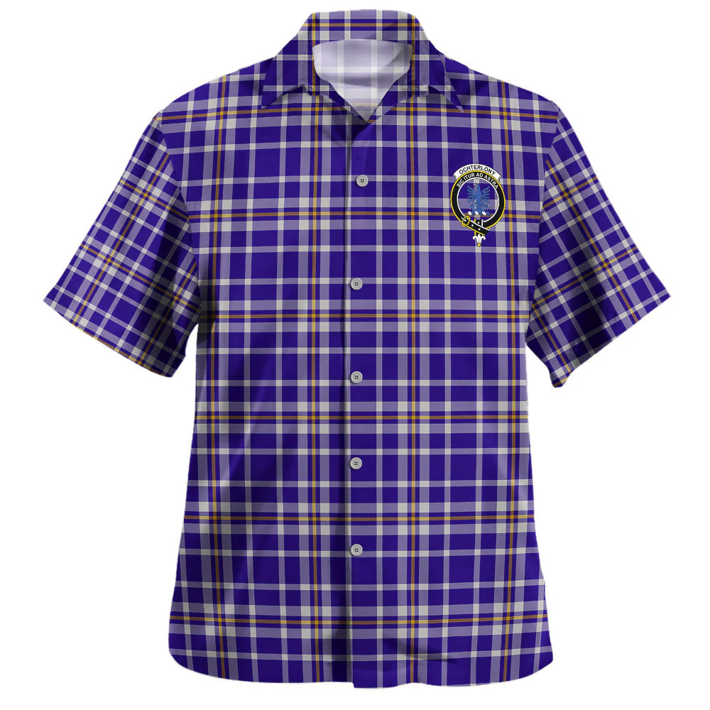 Scottish Ochterlony Clan Badge Tartan Hawaiian Shirt - Image 2