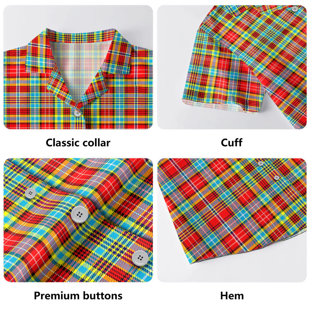 Scottish Ogilvie Clan Badge Tartan Hawaiian Shirt - Image 4