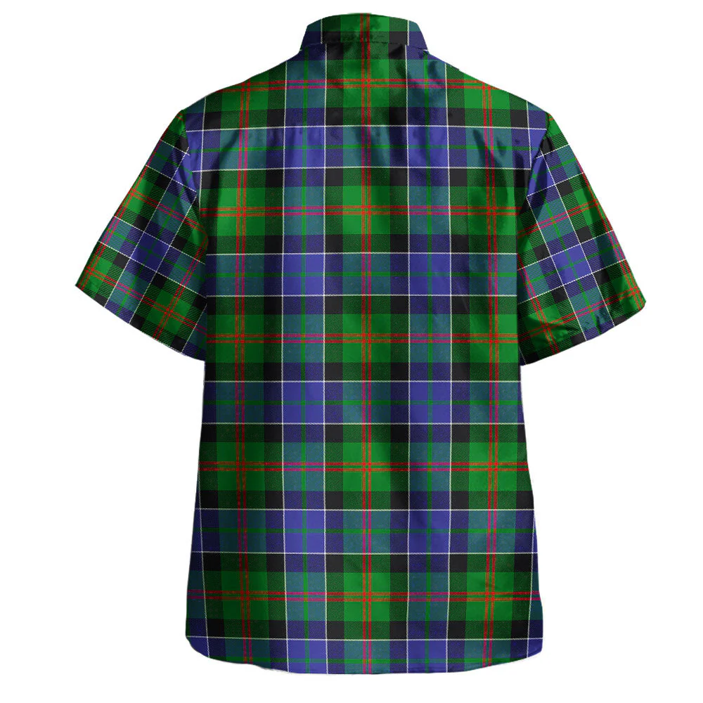Scottish Paterson Clan Badge Tartan Hawaiian Shirt - Image 3