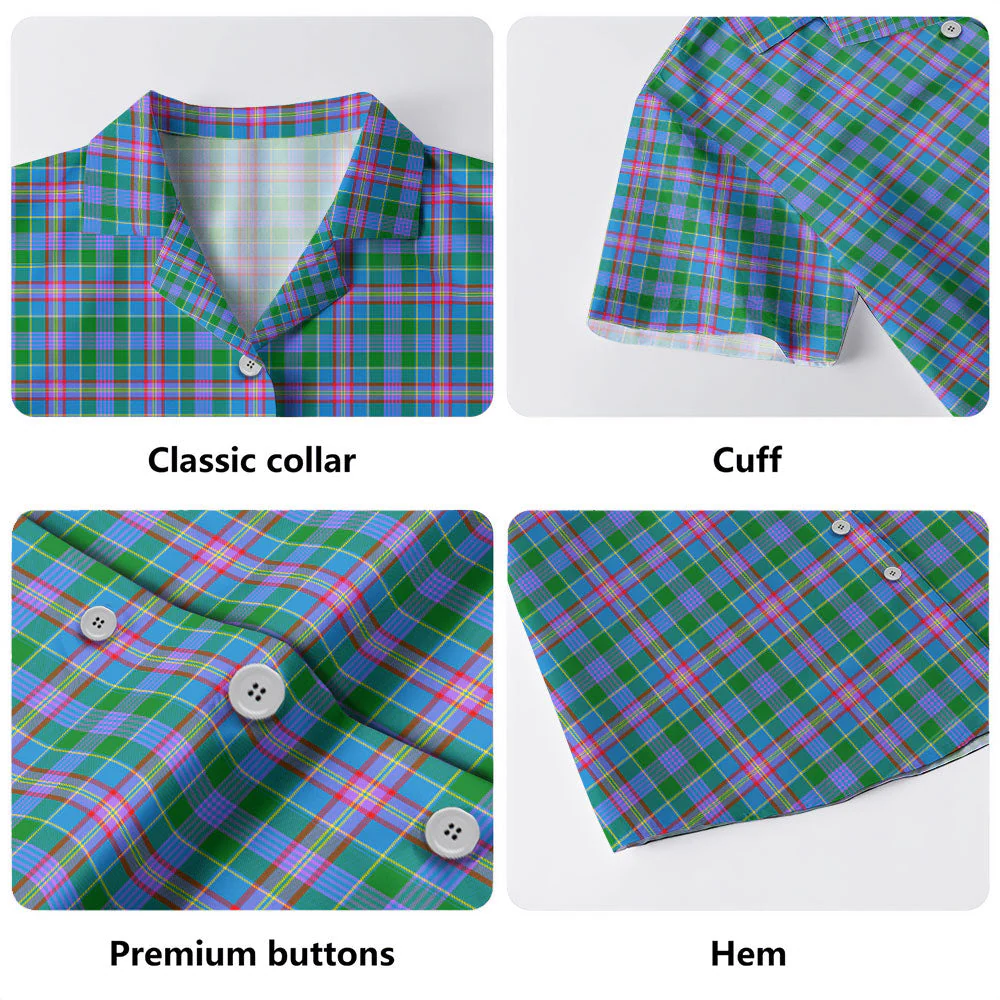Scottish Pitcairn Hunting Clan Badge Tartan Hawaiian Shirt - Image 4