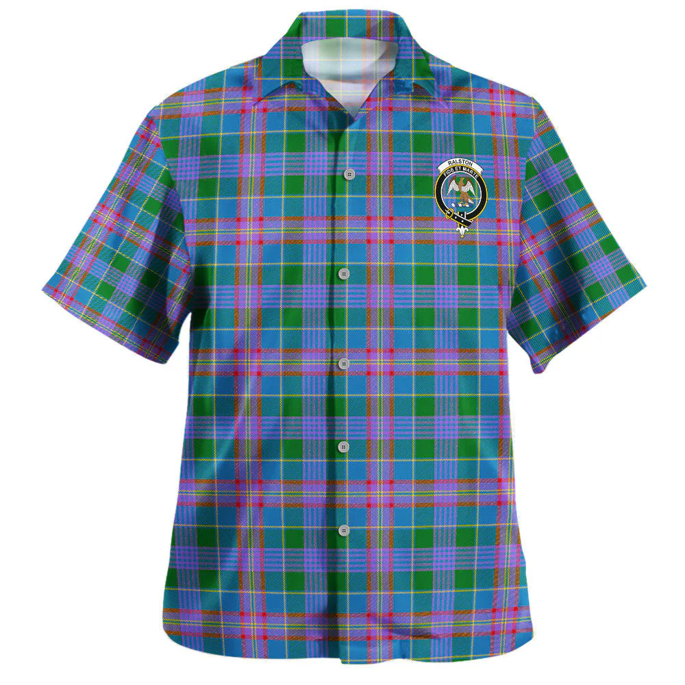 Scottish Ralston Clan Badge Tartan Hawaiian Shirt - Image 2
