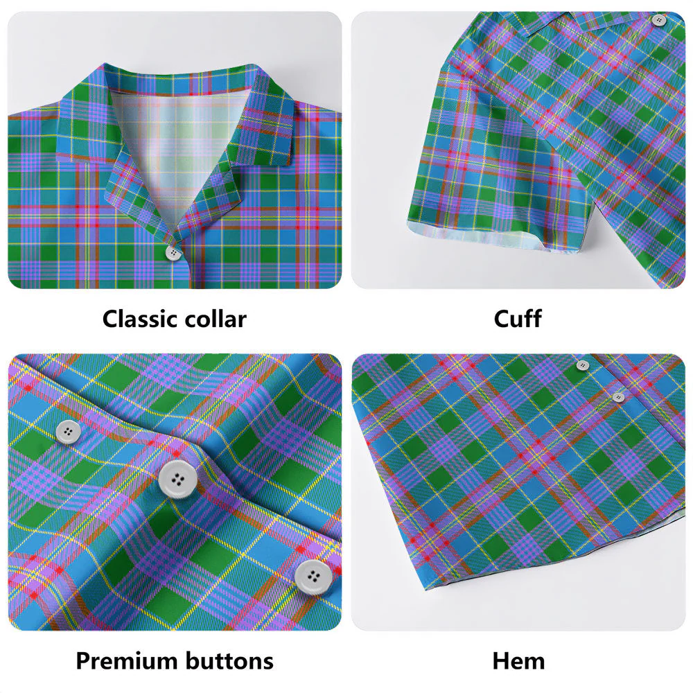 Scottish Ralston Clan Badge Tartan Hawaiian Shirt - Image 4