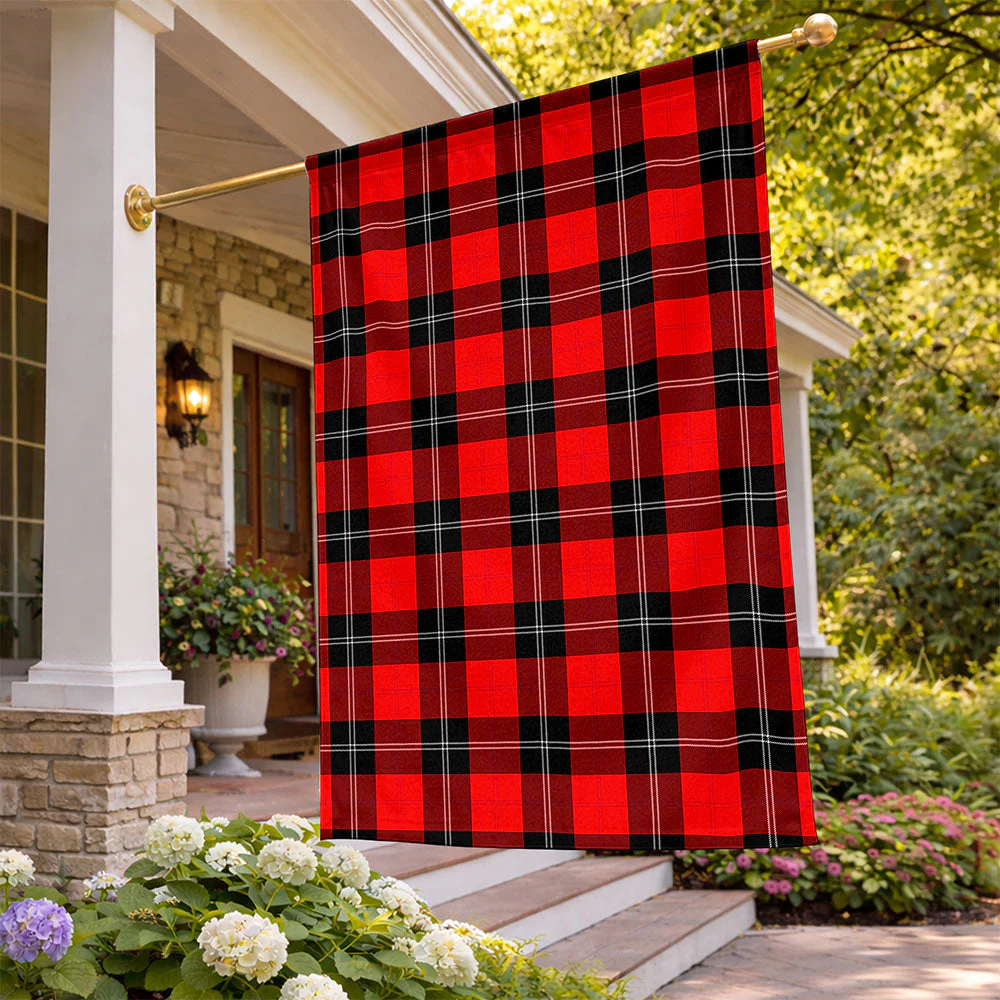Scottish Ramsay Modern Clan Badge Tartan Flag Parade Vertical Style - Image 2