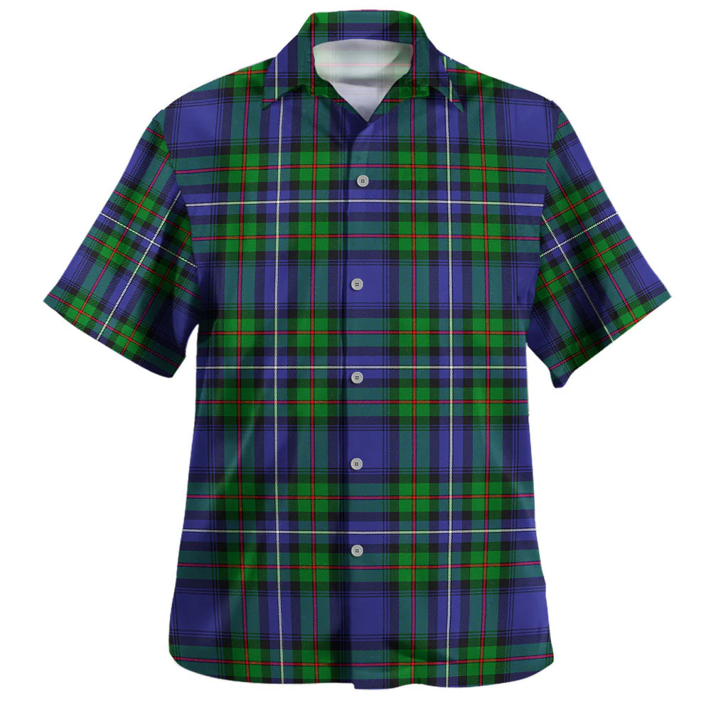 Scottish Robertson Hunting Modern Clan Badge Tartan Hawaiian Shirt