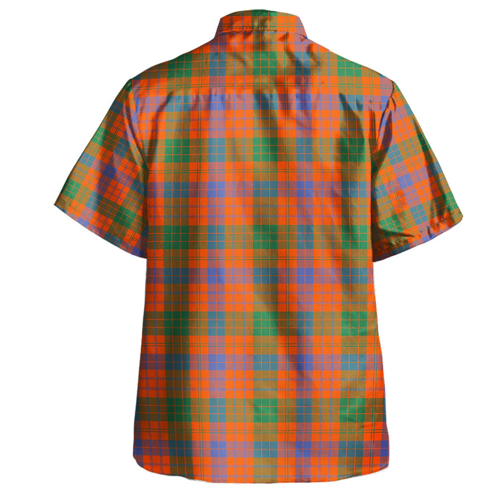 Scottish Ross Ancient Clan Badge Tartan Hawaiian Shirt - Image 3