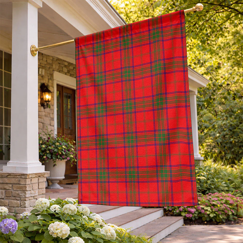 Scottish Ross Modern Clan Badge Tartan Flag Parade Vertical Style - Image 2
