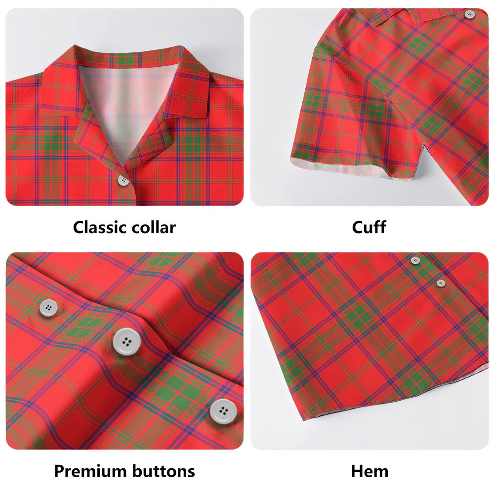 Scottish Ross Modern Clan Badge Tartan Hawaiian Shirt - Image 4
