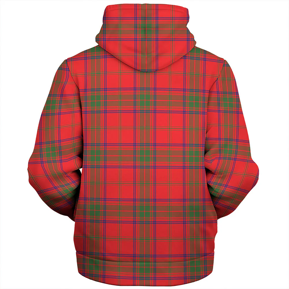 Scottish Ross Modern Clan Badge Tartan Sherpa Hoodie - Image 2