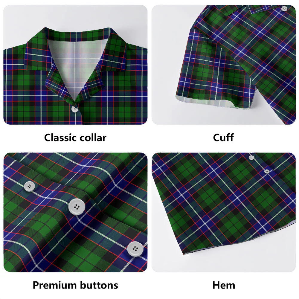 Scottish Russell Modern Clan Badge Tartan Hawaiian Shirt - Image 4