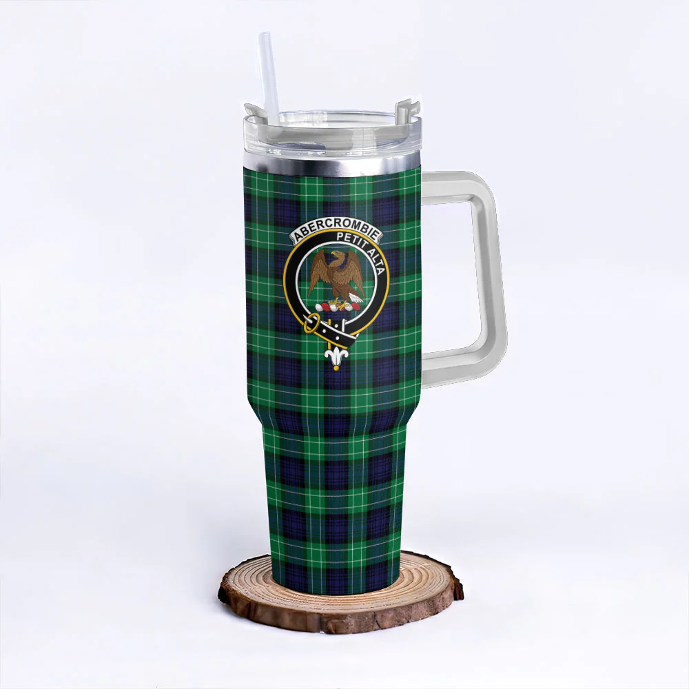 Scottish Abercrombie Clan Badge Tartan 40oz Tumbler