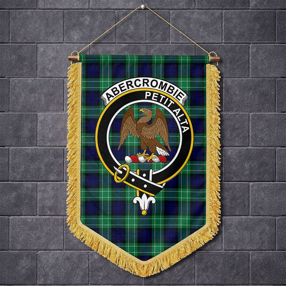 Scottish Abercrombie Clan Badge Tartan Wall Hanging Banner