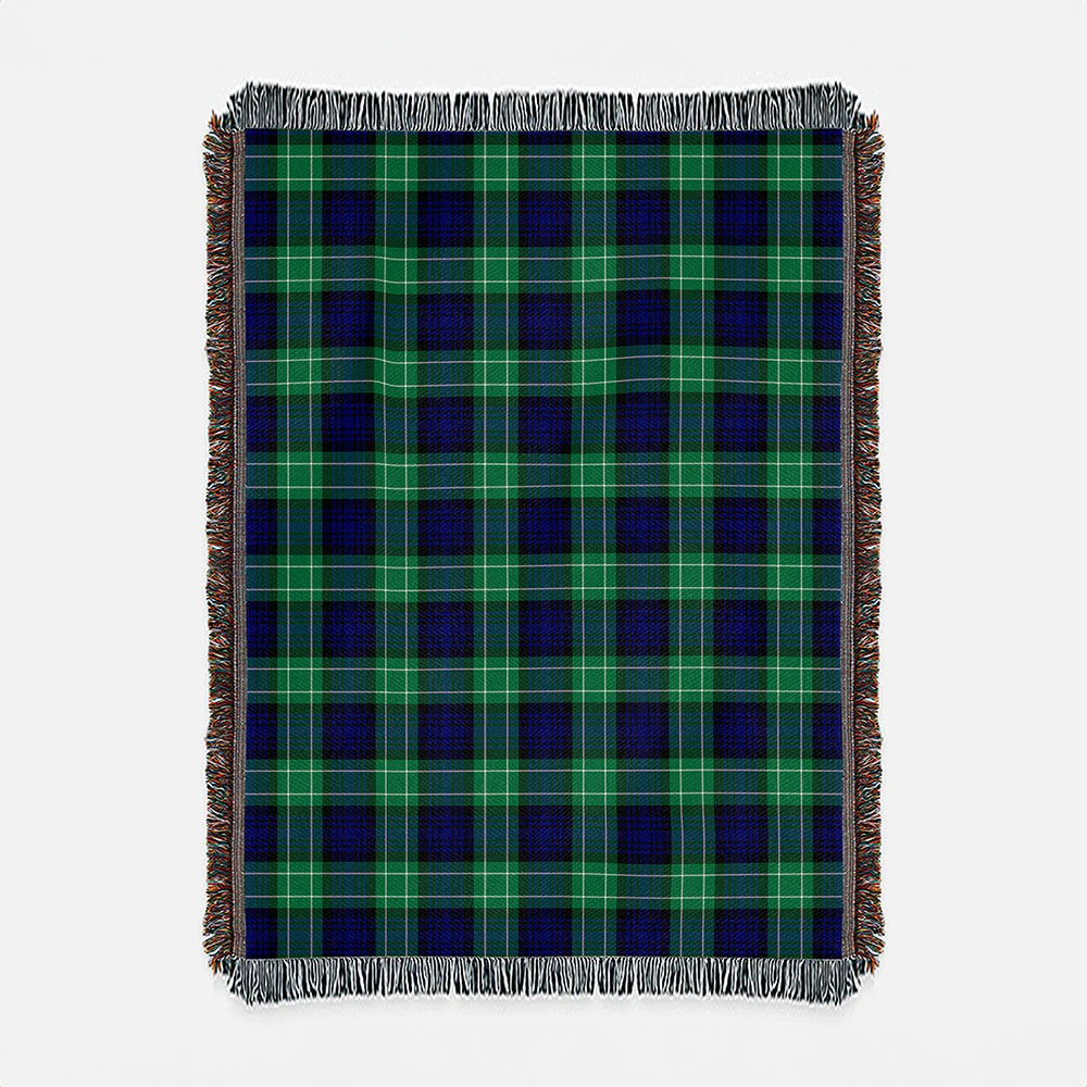 Scottish Abercrombie Clan Badge Tartan Woven Blanket