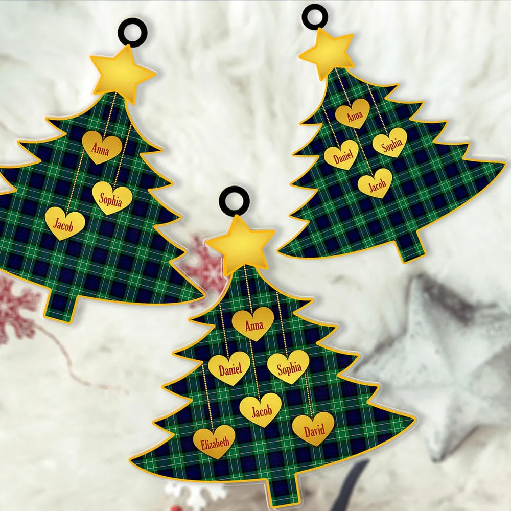 Scottish Abercrombie Tartan Ornament Custom Family Christmas Tree - Image 2