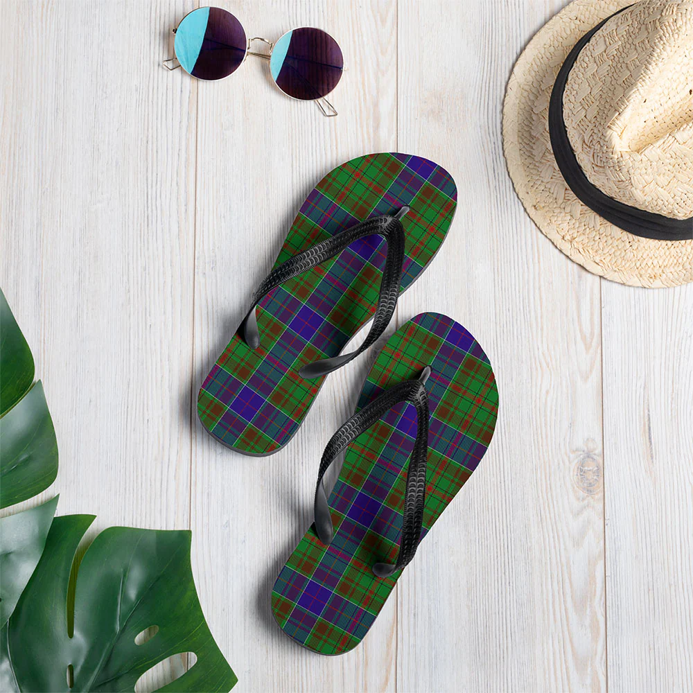 Scottish Adam Clan Badge Tartan Flip Flops - Image 2