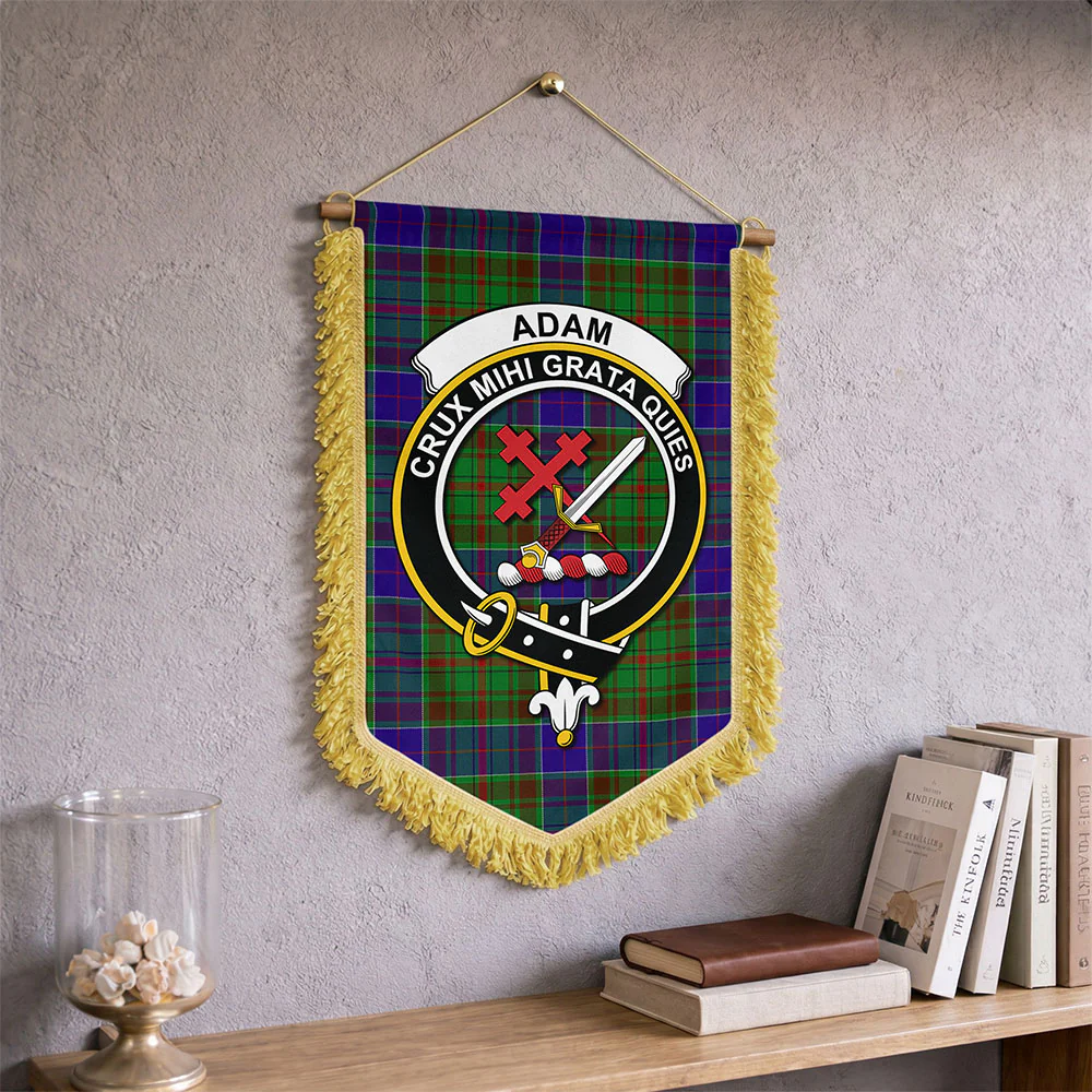 Scottish Adam Clan Badge Tartan Wall Hanging Banner - Image 2