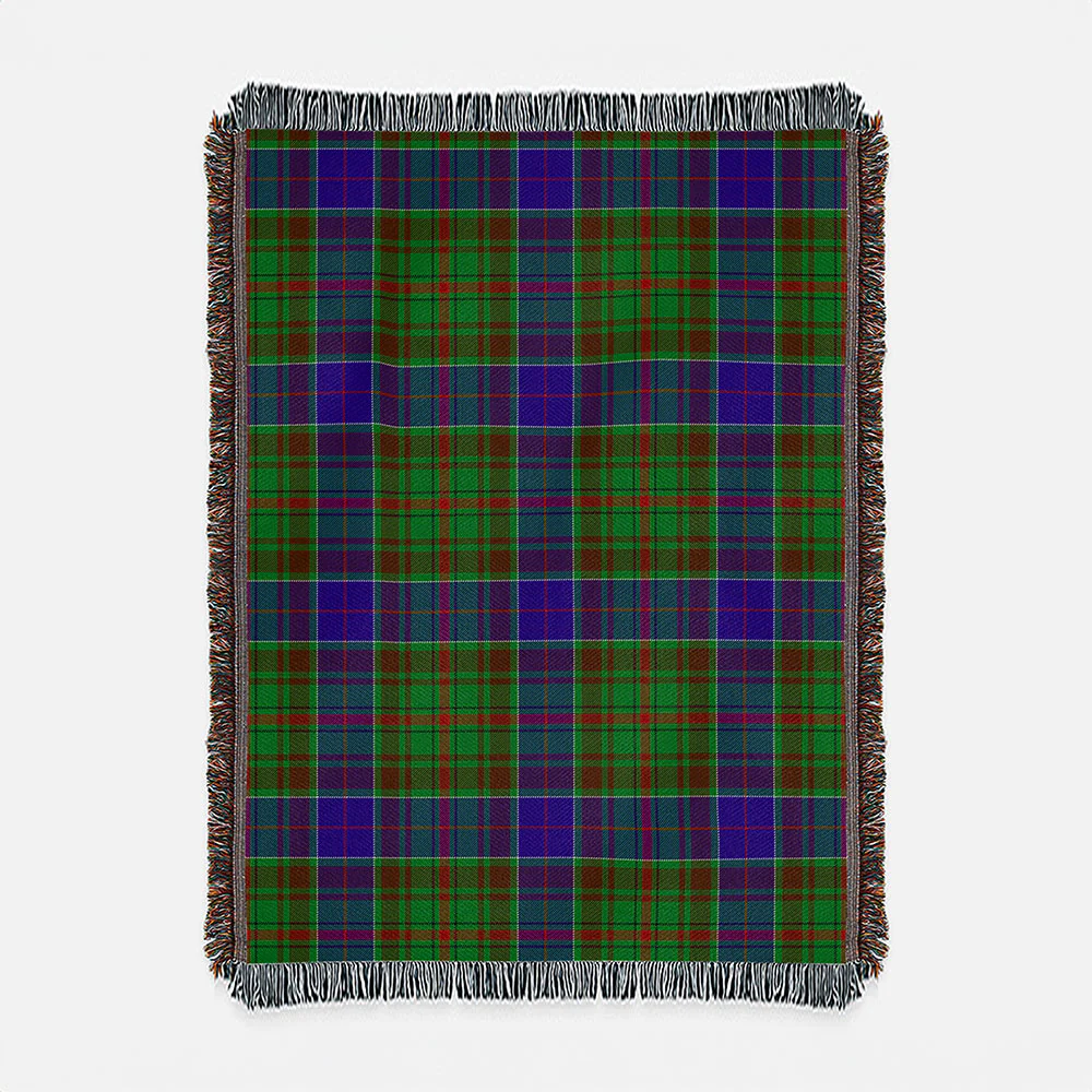 Scottish Adam Clan Badge Tartan Woven Blanket