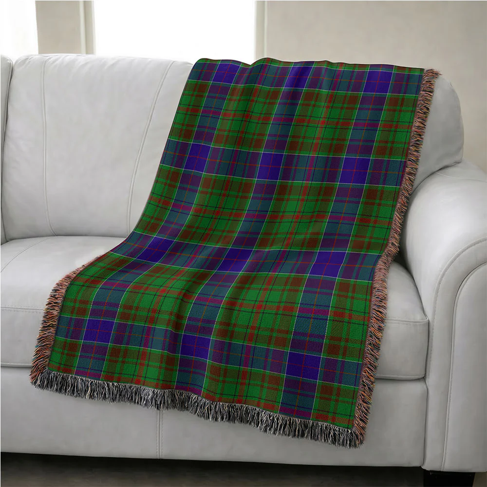 Scottish Adam Clan Badge Tartan Woven Blanket - Image 4