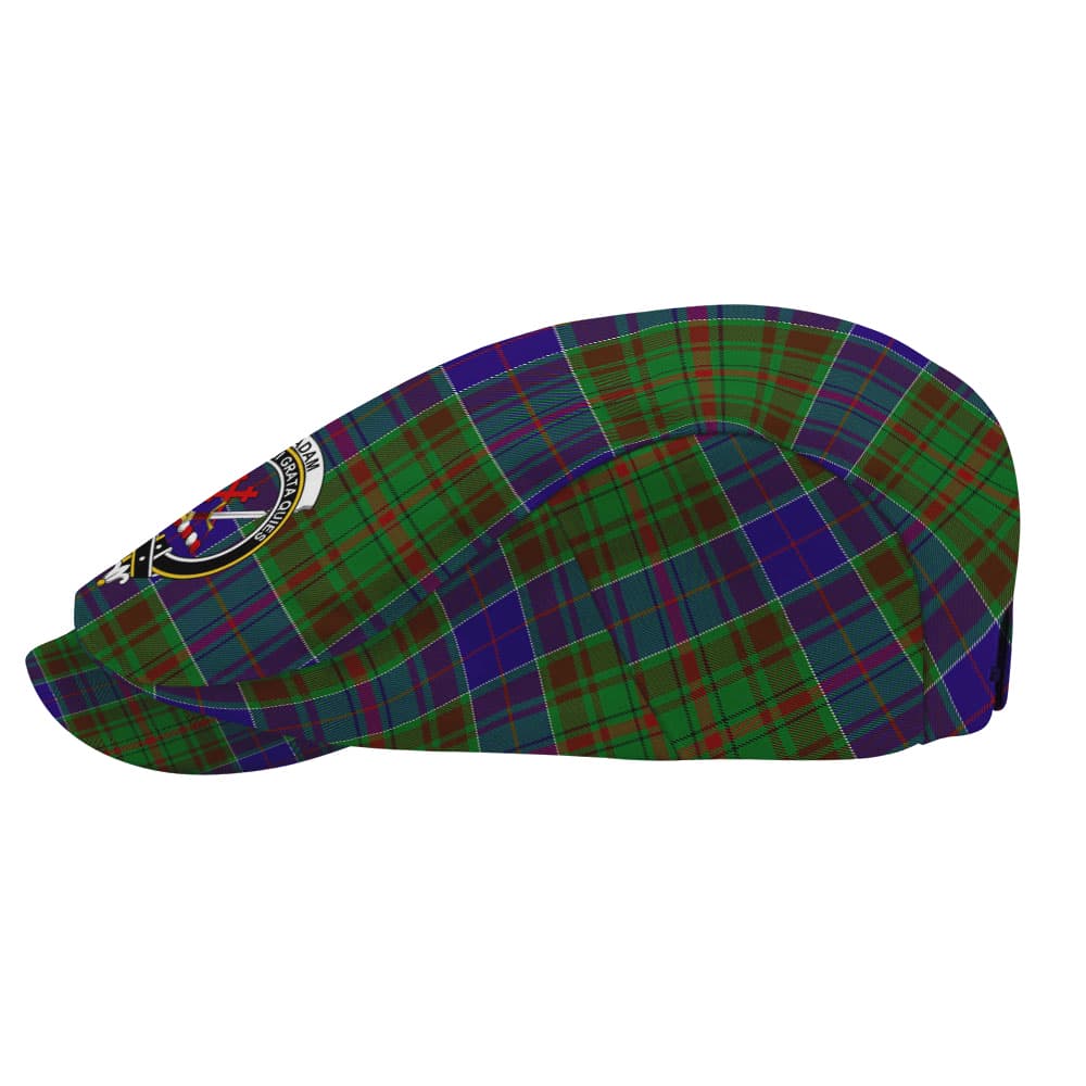 Scottish Adam Clan Badge Tartan Flat Cap - Image 3