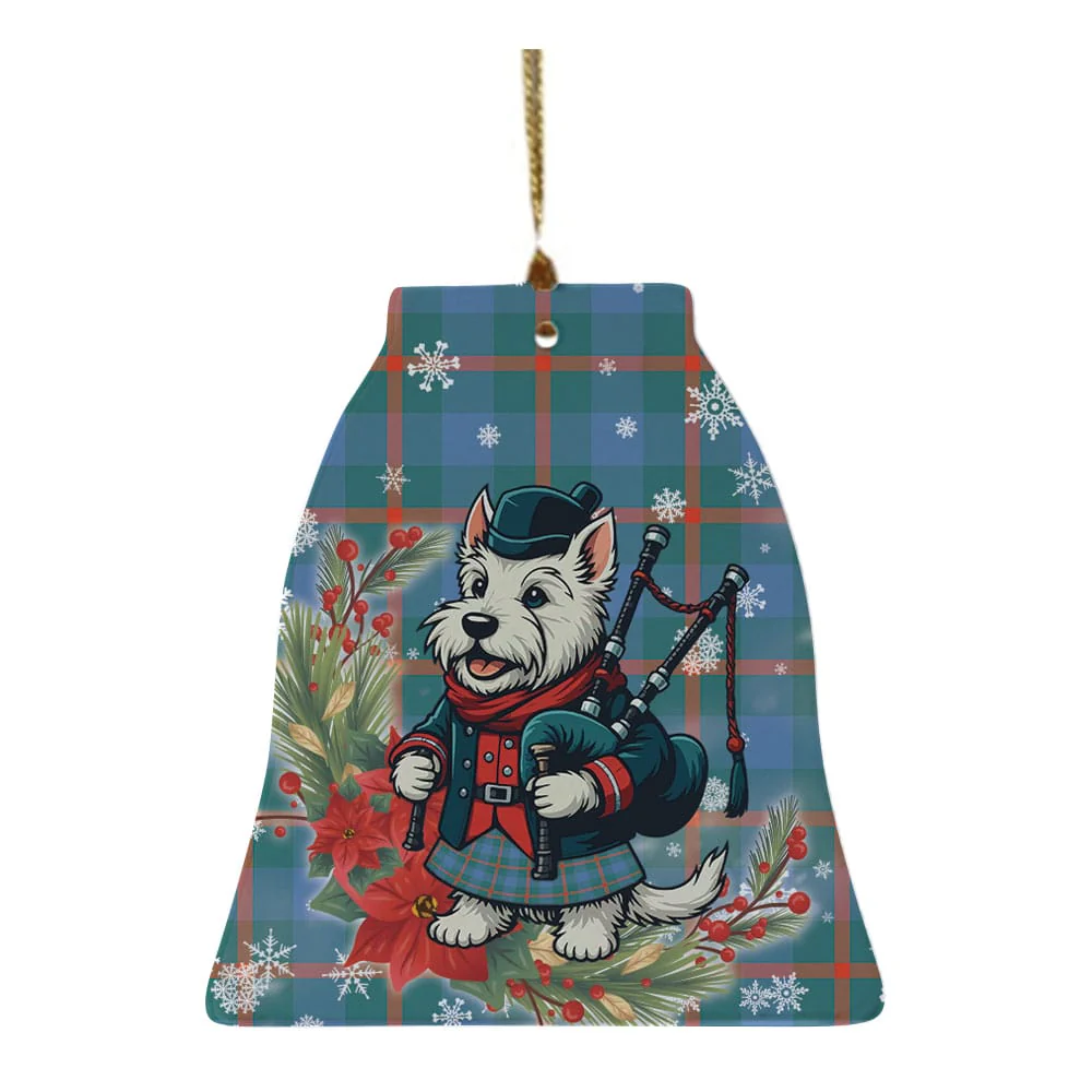 Scottish Agnew Ancient Tartan Ceramic Ornament Cute Scottish Terrier Dog - Image 4
