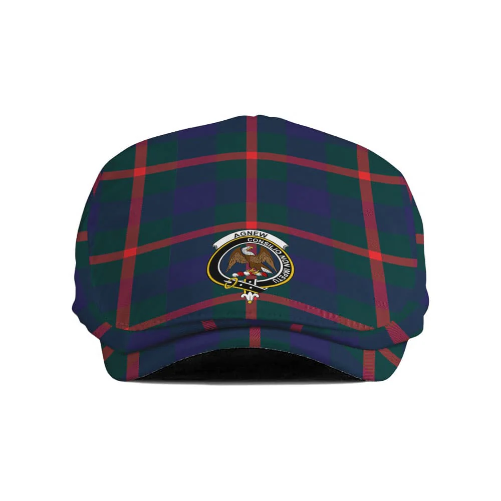 Scottish Agnew Clan Badge Tartan Flat Cap