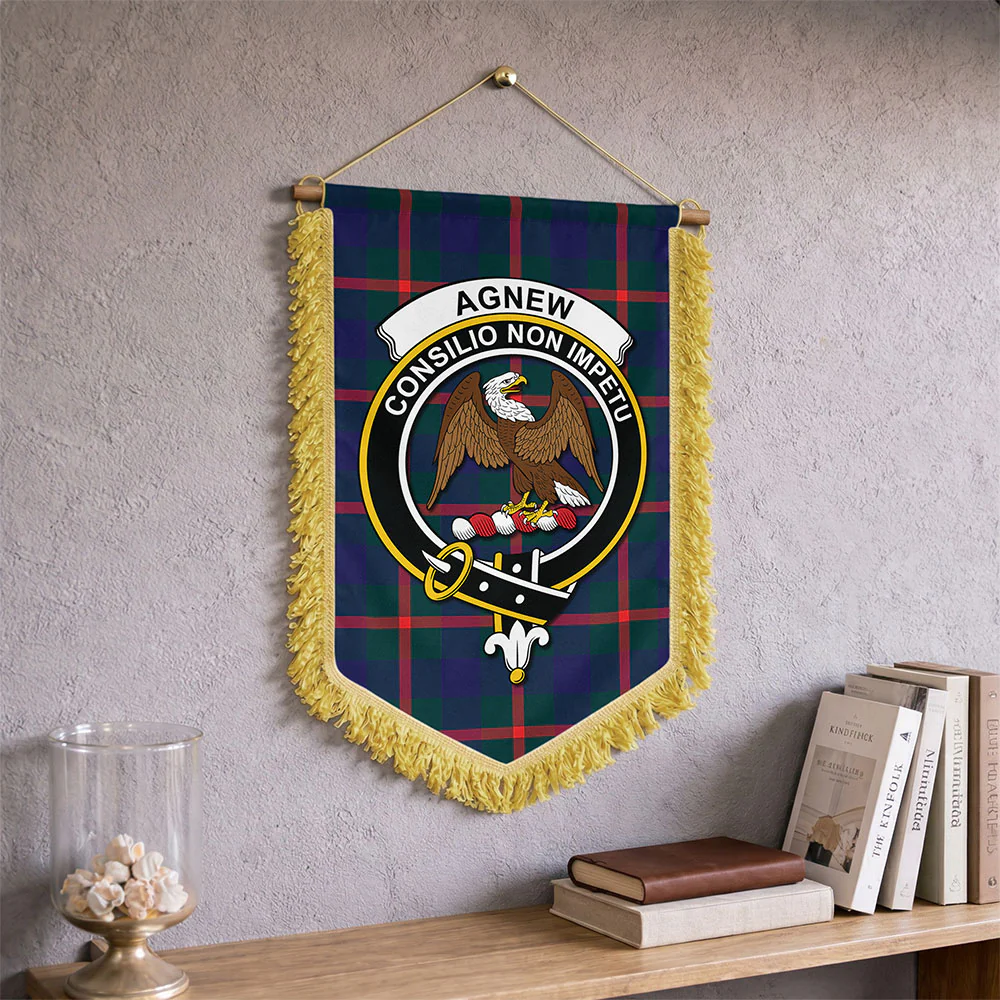 Scottish Agnew Modern Clan Badge Tartan Wall Hanging Banner - Image 2