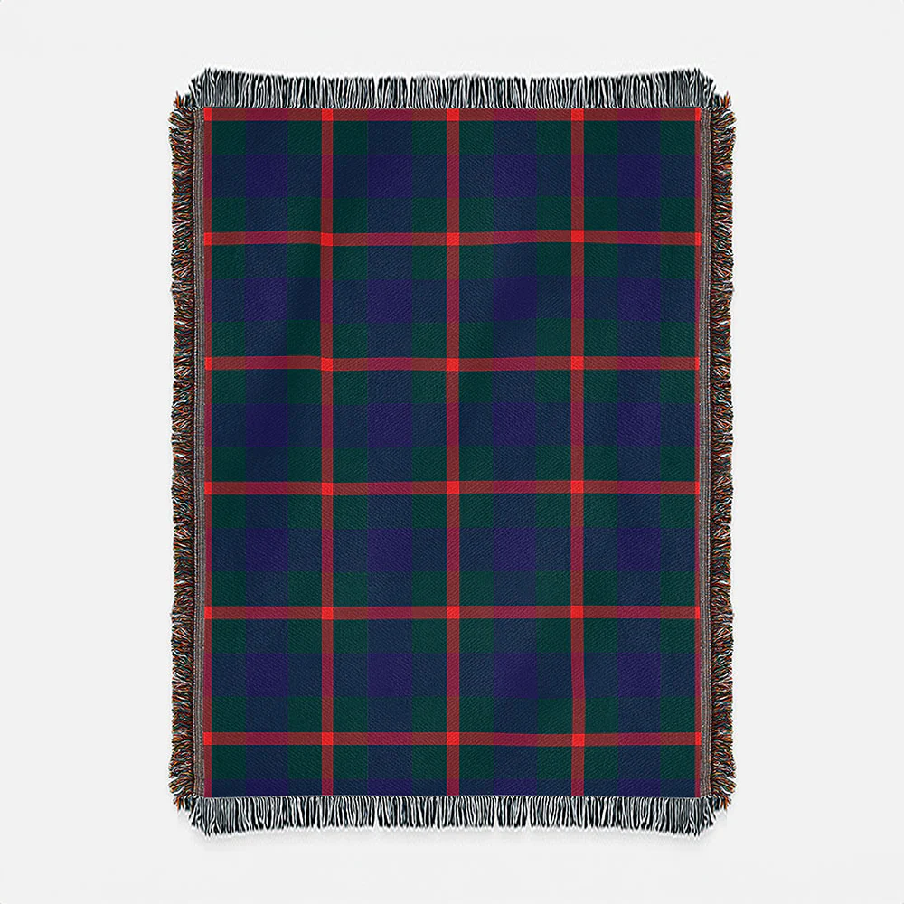 Scottish Agnew Modern Clan Badge Tartan Woven Blanket