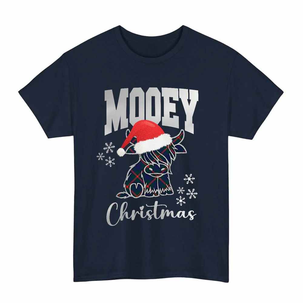 Scottish Agnew Modern Clan Tartan Unisex T-Shirt - Mooey Christmas - Image 7