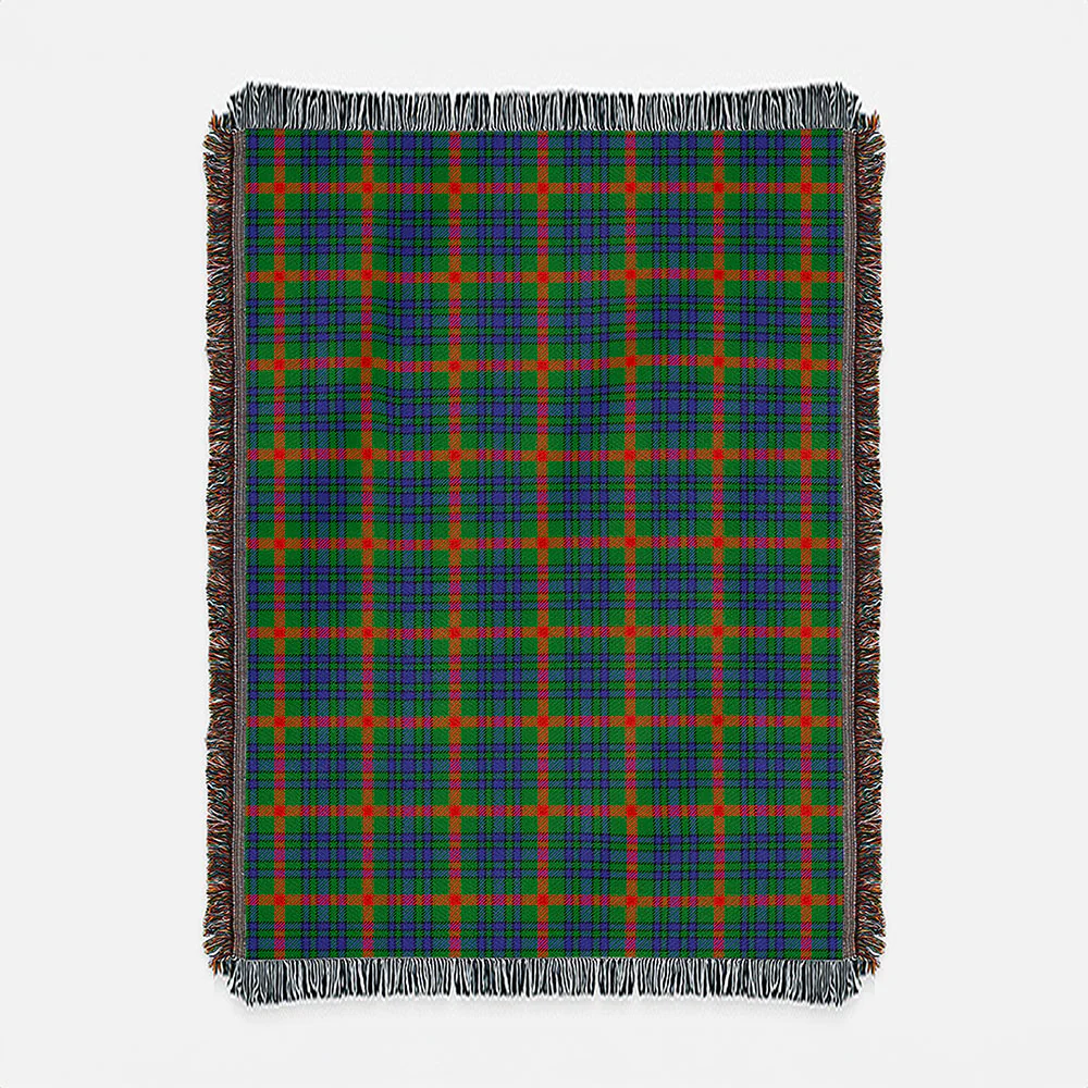 Scottish Aiton Clan Badge Tartan Woven Blanket