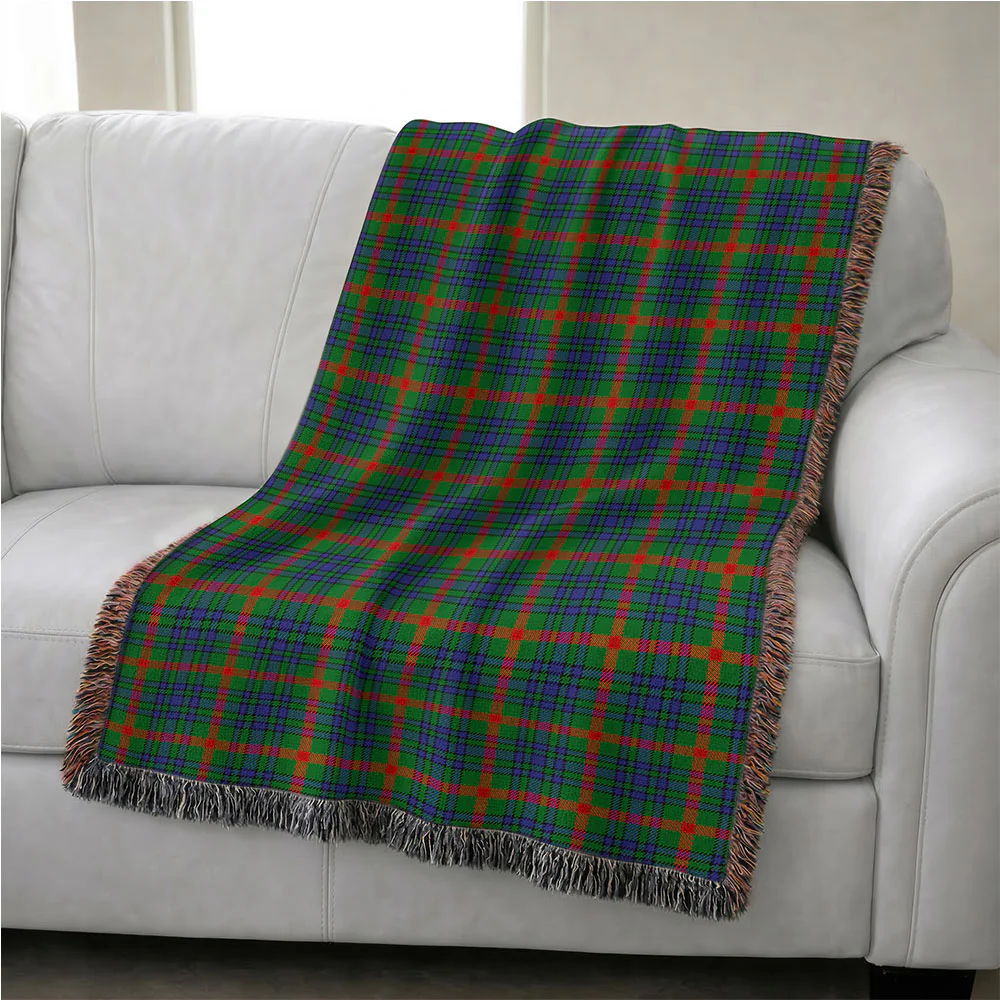 Scottish Aiton Clan Badge Tartan Woven Blanket - Image 4