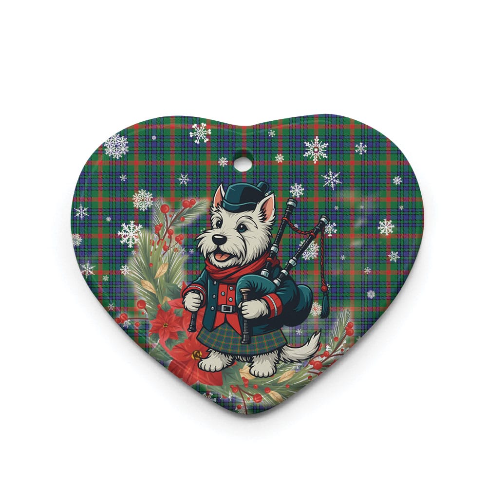 Scottish Aiton Tartan Ceramic Ornament Cute Scottish Terrier Dog - Image 3