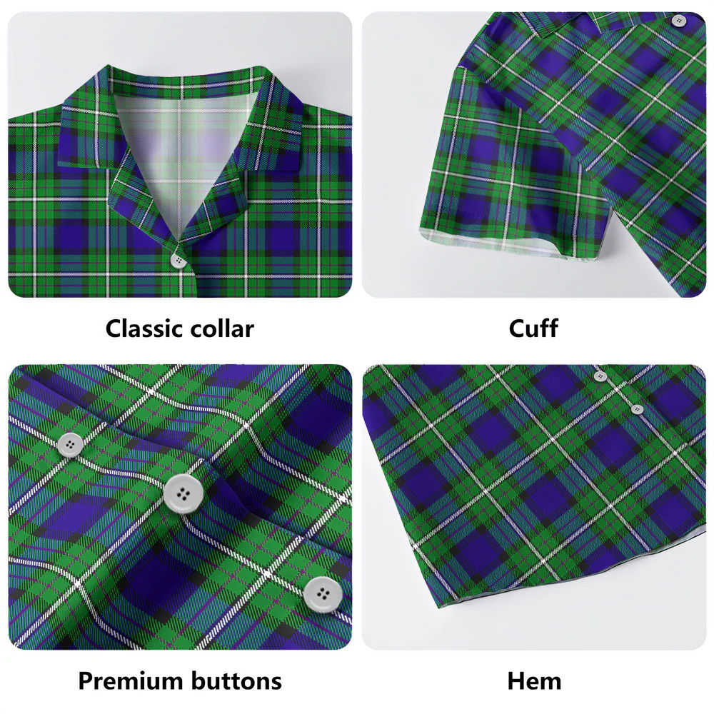 Scottish Alexander Clan Badge Tartan Hawaiian Shirt - Image 4