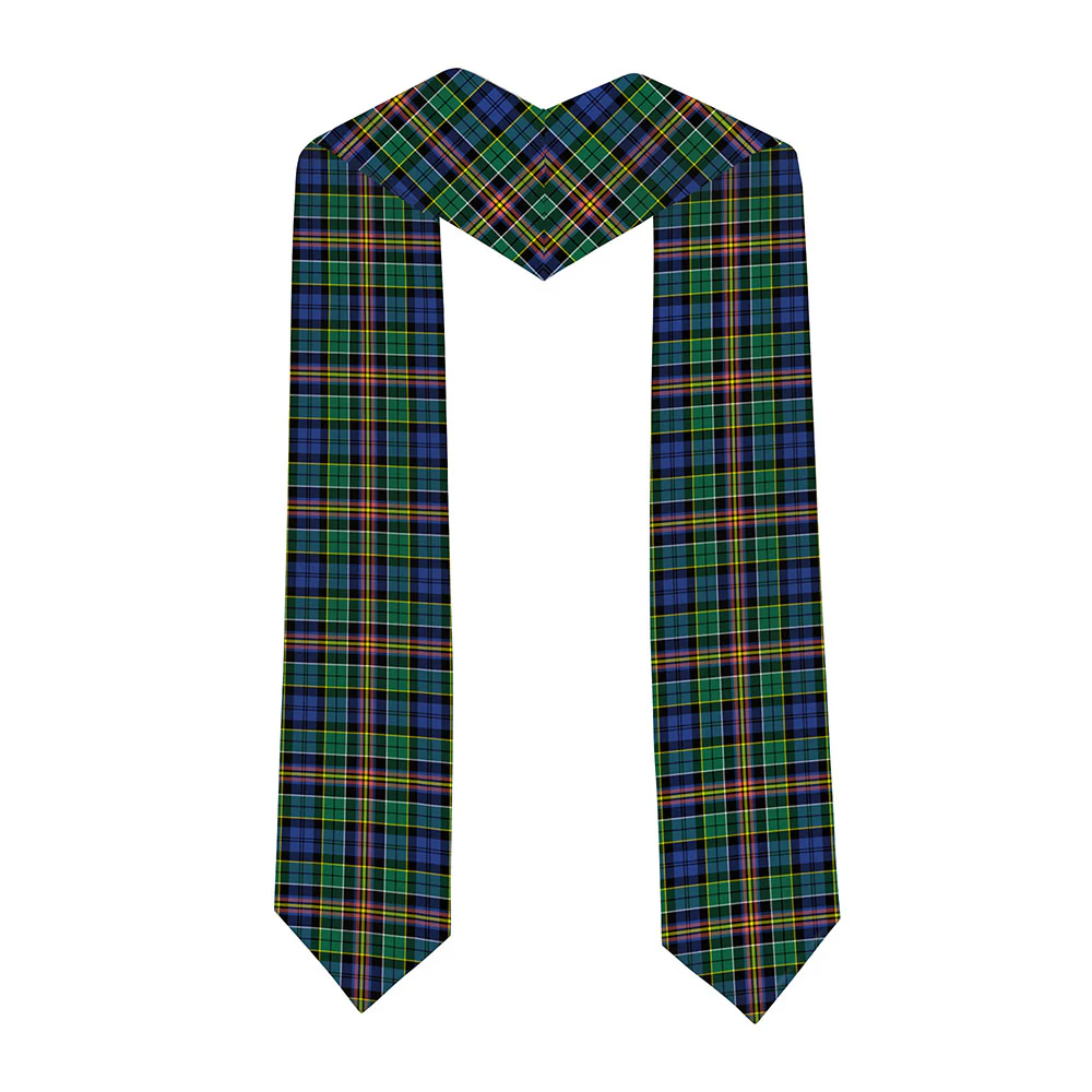 Scottish Allison Clan Badge Tartan Graduation Stole Black Gold Honor - Image 2