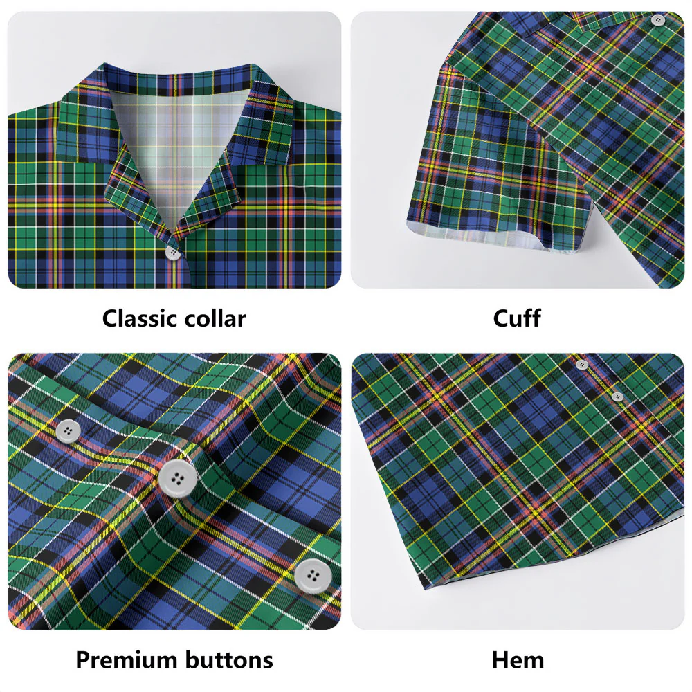 Scottish Allison Clan Badge Tartan Hawaiian Shirt - Image 4