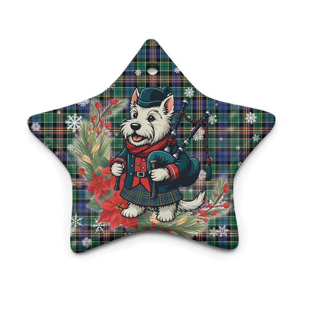 Scottish Allison Tartan Ceramic Ornament Cute Scottish Terrier Dog - Image 5