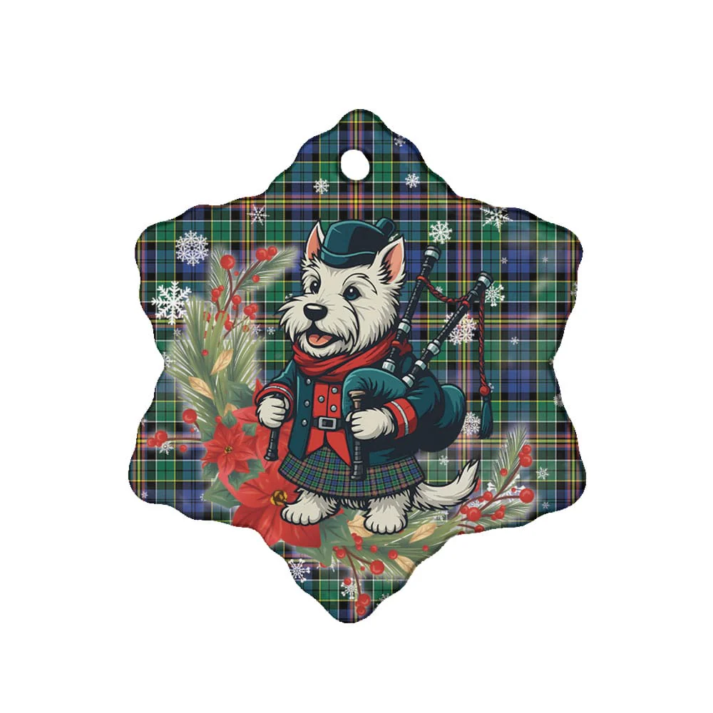 Scottish Allison Tartan Ceramic Ornament Cute Scottish Terrier Dog - Image 6