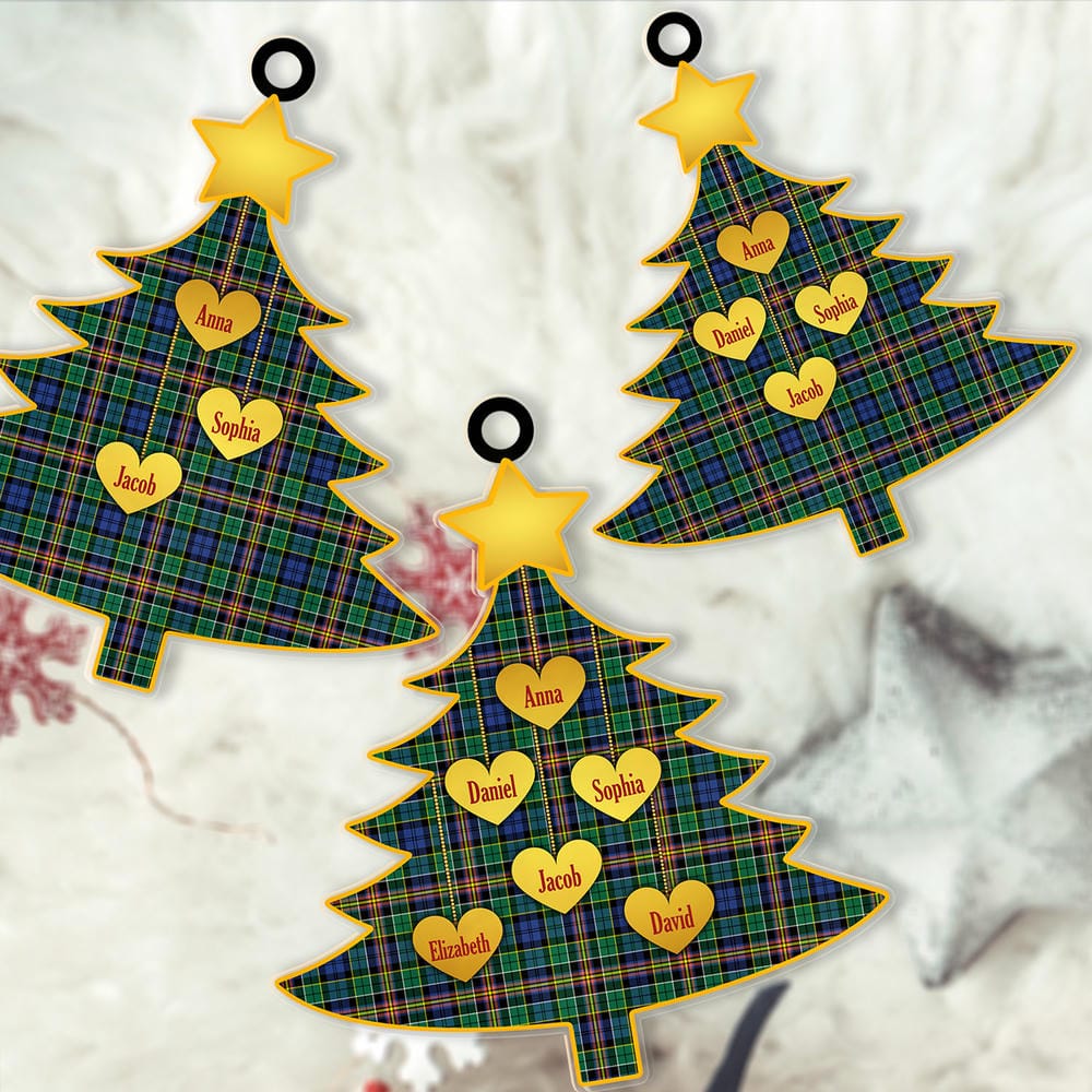Scottish Allison Tartan Ornament Custom Family Christmas Tree - Image 2