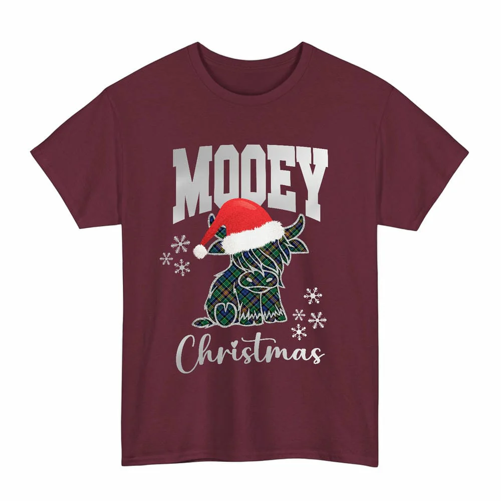 Scottish Allison Clan Tartan Unisex T-Shirt - Mooey Christmas - Image 4