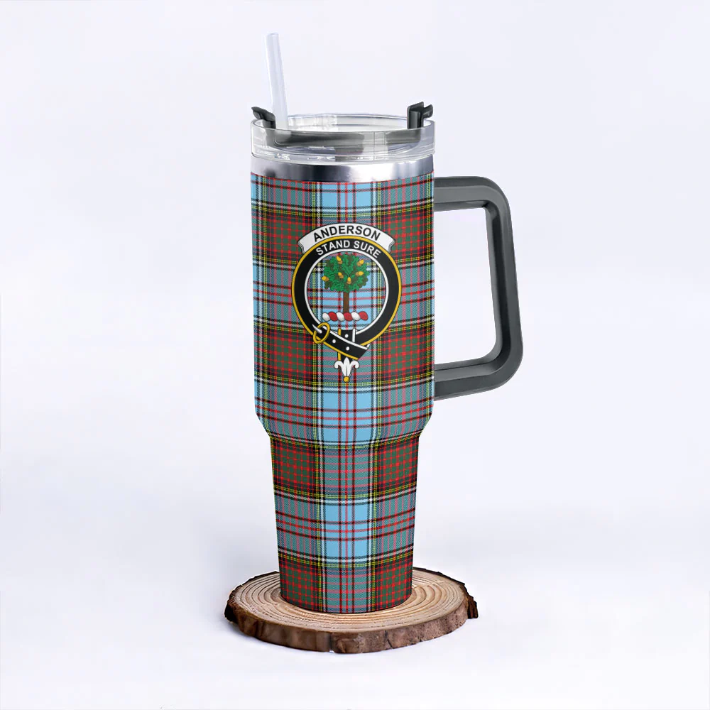Scottish Anderson Ancient Clan Badge Tartan 40oz Tumbler - Image 6