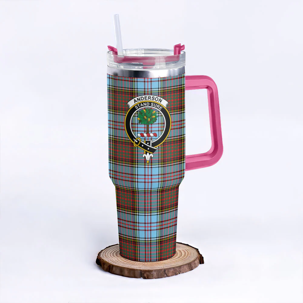 Scottish Anderson Ancient Clan Badge Tartan 40oz Tumbler - Image 7