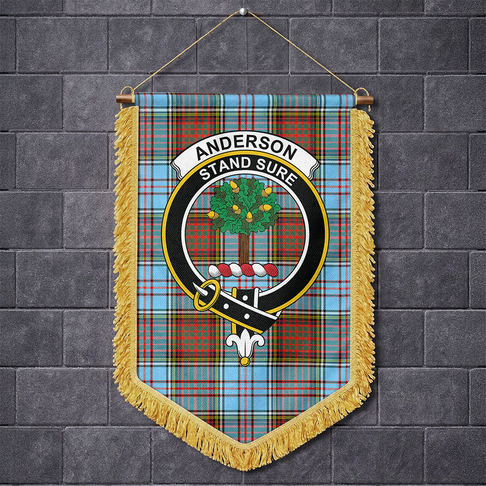 Scottish Anderson Ancient Clan Badge Tartan Wall Hanging Banner