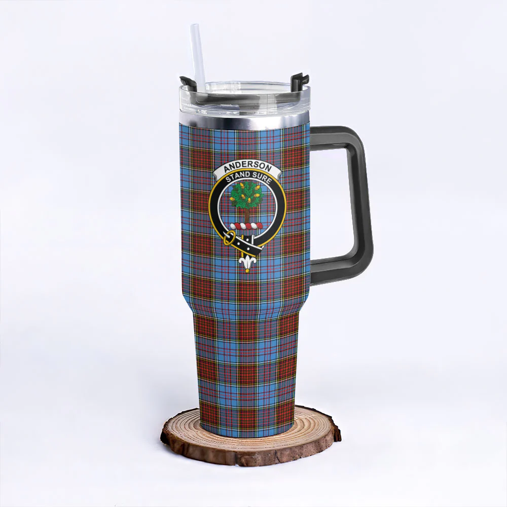 Scottish Anderson Modern Clan Badge Tartan 40oz Tumbler - Image 3