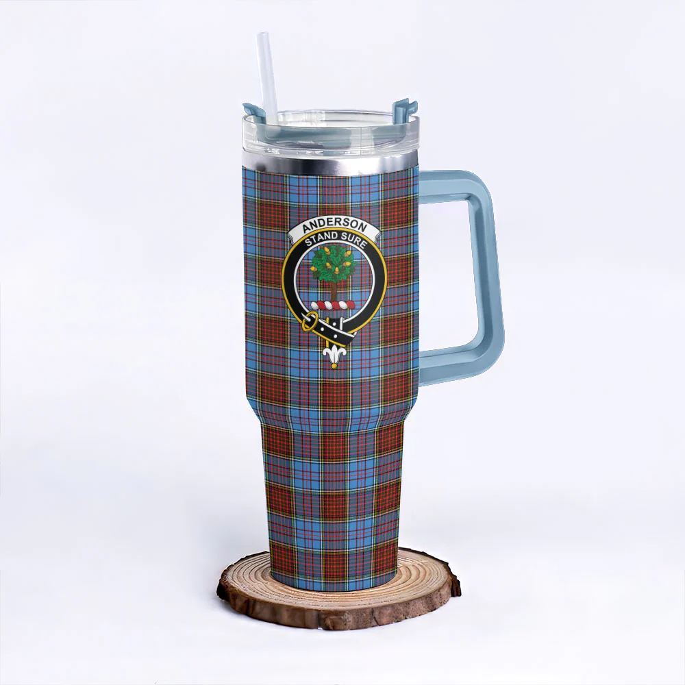 Scottish Anderson Modern Clan Badge Tartan 40oz Tumbler - Image 5