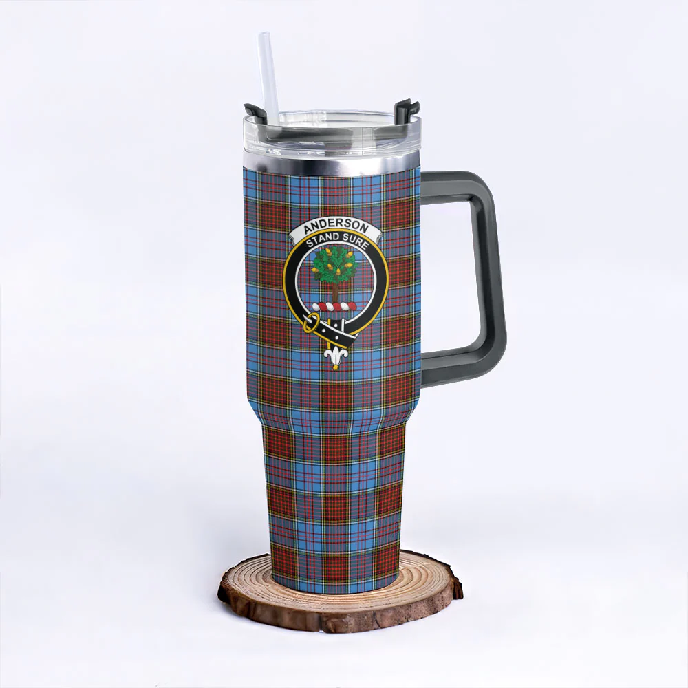 Scottish Anderson Modern Clan Badge Tartan 40oz Tumbler - Image 6