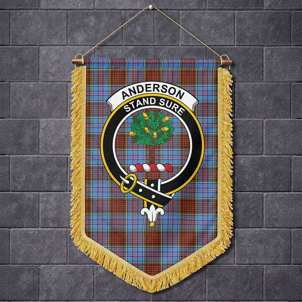 Scottish Anderson Modern Clan Badge Tartan Wall Hanging Banner