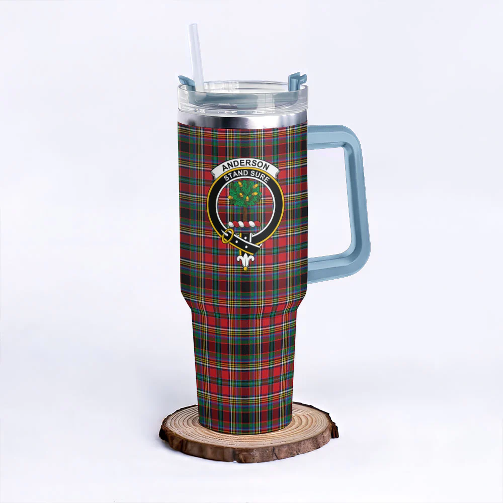 Scottish Anderson of Arbrake Clan Badge Tartan 40oz Tumbler - Image 5