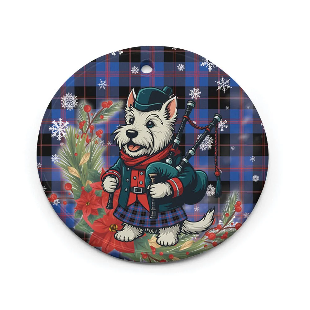 Scottish Angus Modern Tartan Ceramic Ornament Cute Scottish Terrier Dog - Image 2