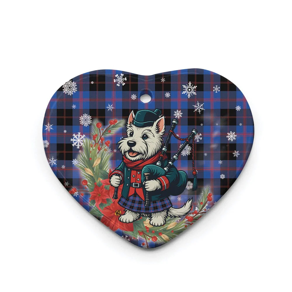 Scottish Angus Modern Tartan Ceramic Ornament Cute Scottish Terrier Dog - Image 3