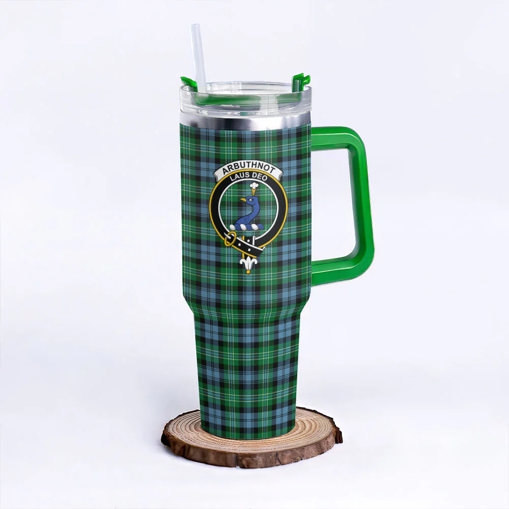 Scottish Arbuthnot Ancient Clan Badge Tartan 40oz Tumbler - Image 8